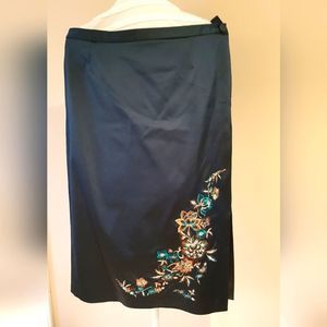 NEXT Tailored By. 🌻NWOT🌻 STUNNING Teal Embroidered SKIRT *UK Size 14 /Medium